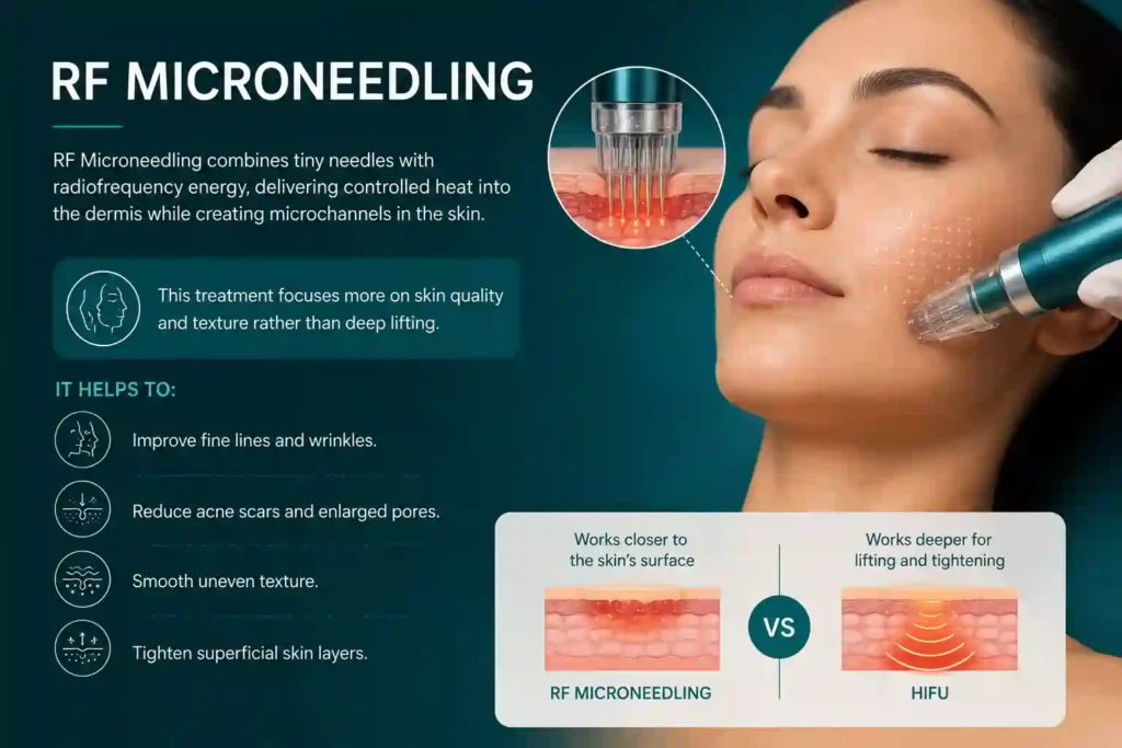 What Does RF Microneedling Do That HIFU Alone Cannot Surrey