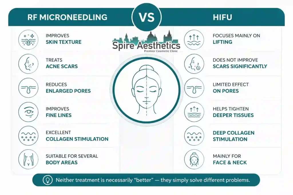 RF Microneedling vs HIFU: Which Treatment Gives Better Results Surrey?